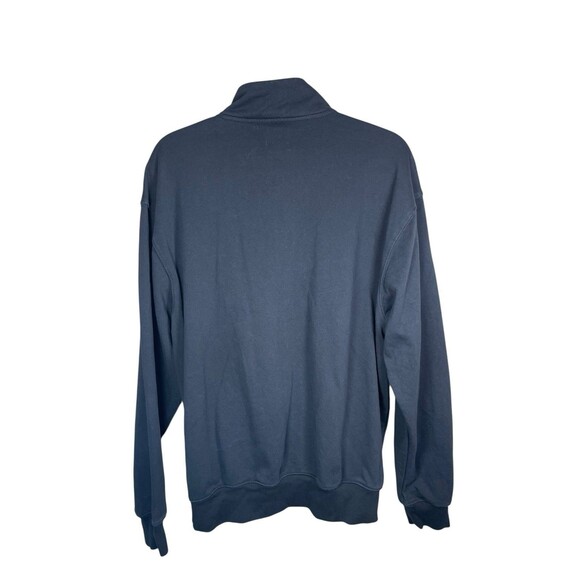 Gap Men's VintageSoft Arch Logo 1/4 Zip‎  Moonless Night Black Size Medium - Picture 2 of 10